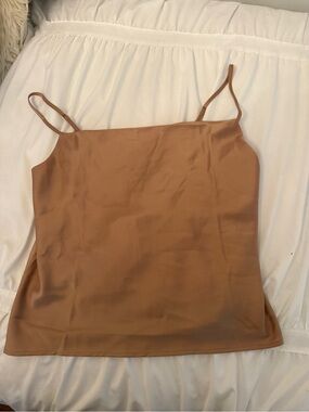 Women's Satin Cami Tank Top - Gold